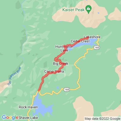 CA Huntington Lake Rd