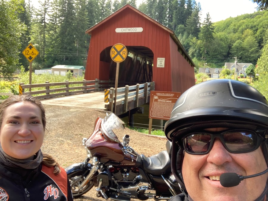 Yaquina River Chitwood Covered Bridge OR