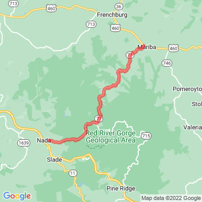 KY 77 Red River Gorge Scenic Byway