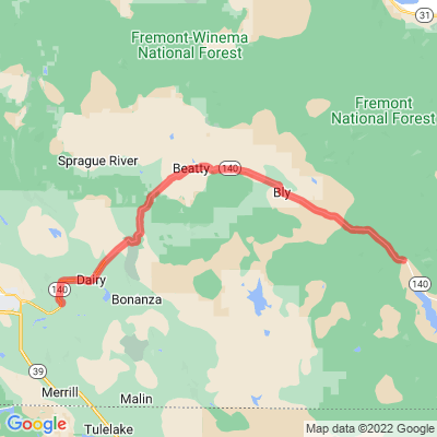 OR Klamath Falls-Lakeview Hwy