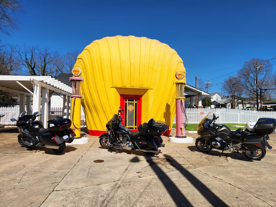Historic Shell Service Gas Station NC