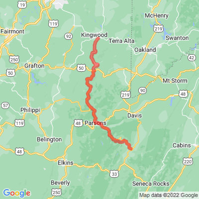 WV 72 Cheat River Byway