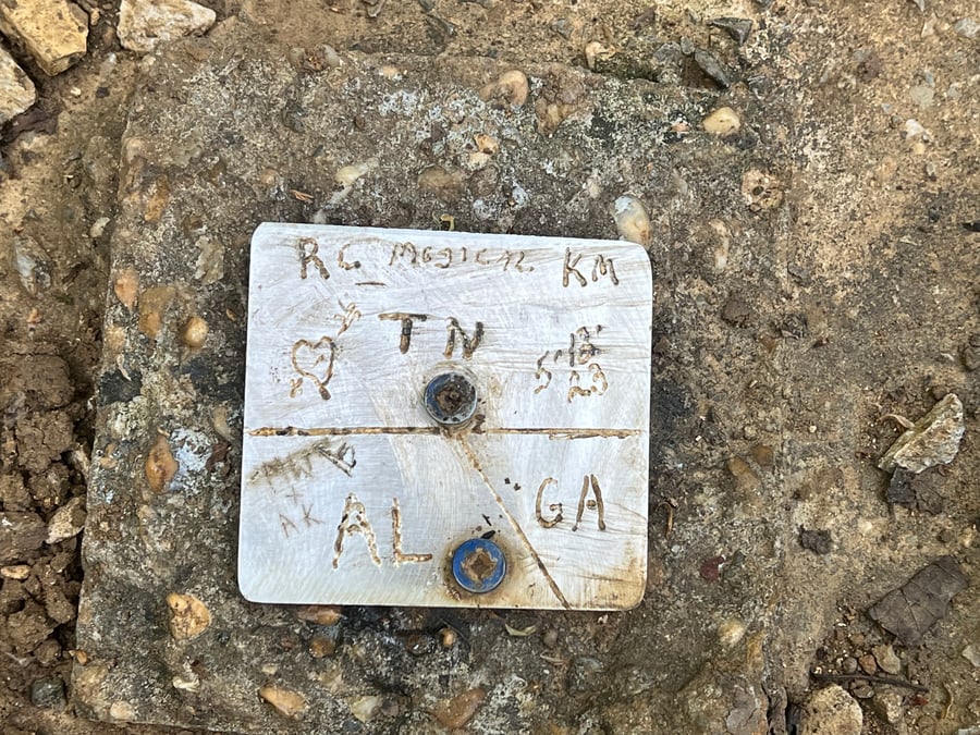 Tennessee - Georgia - Alabama Tristate Tripoint Marker