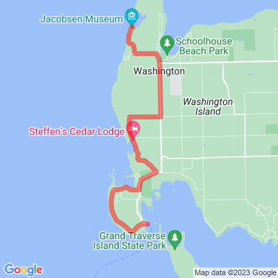 WI Washington Island Circle Tour West Route