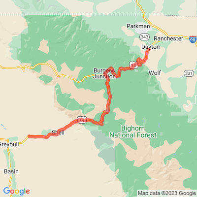 WY 14 Bighorn Scenic Byway