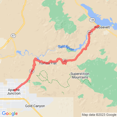 AZ 88 Apache Trail Historic Road