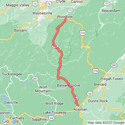 NC 215 Draculas Driveway | Copperhead Loop | Forest Heritage Scenic Byway