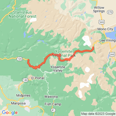 CA 120 Tioga Road/Big Oak Flat Road