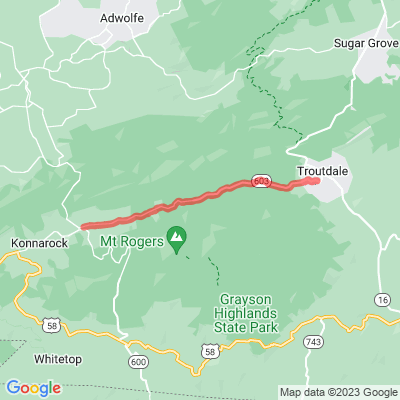 VA 603 Mount Rogers Scenic Byway