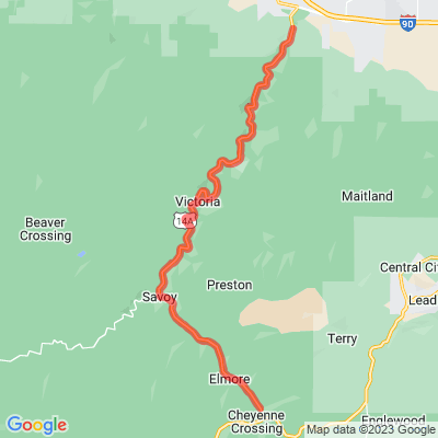SD 14A Spearfish Canyon Scenic Byway