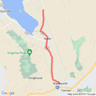 NV 447 Pyramid Lake Scenic Byway A