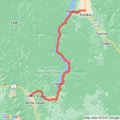 MT 37 Lake Koocanusa Scenic Byway A