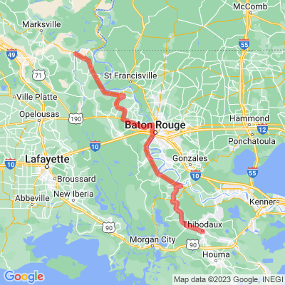 LA Louisiana Scenic Bayou Byway A