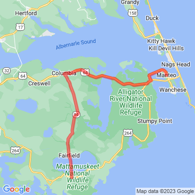 NC Alligator River Route