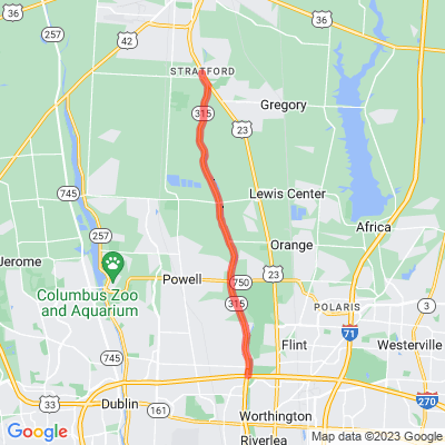 OH 315 Scenic Olentangy Heritage Corridor