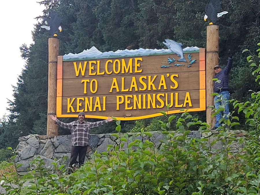 Kenai Welcome Sign AK