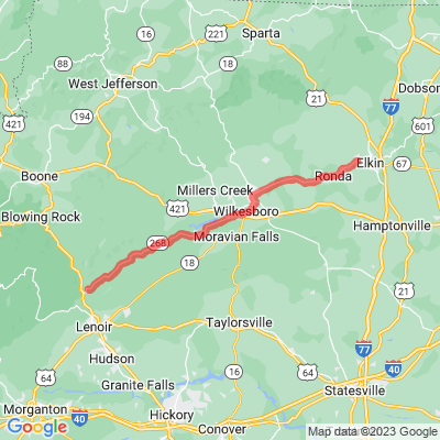 NC 268 Yadkin Valley Scenic Byway