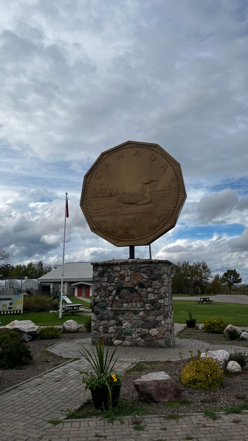 Loon Dollar Monument ON
