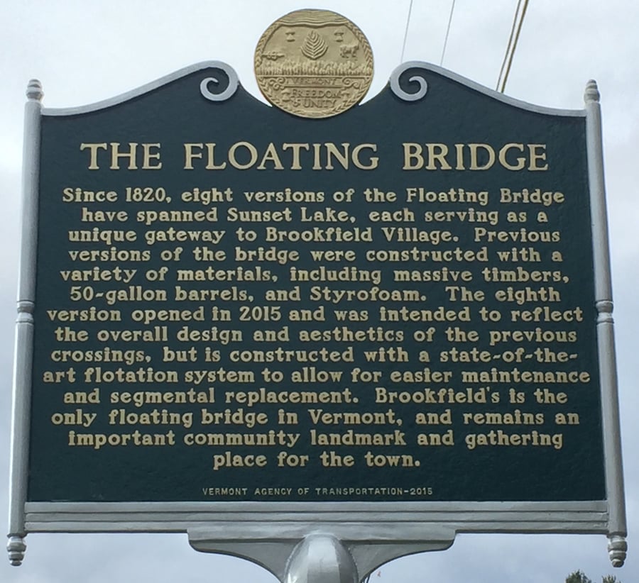 Brookfield Floating Bridge VT