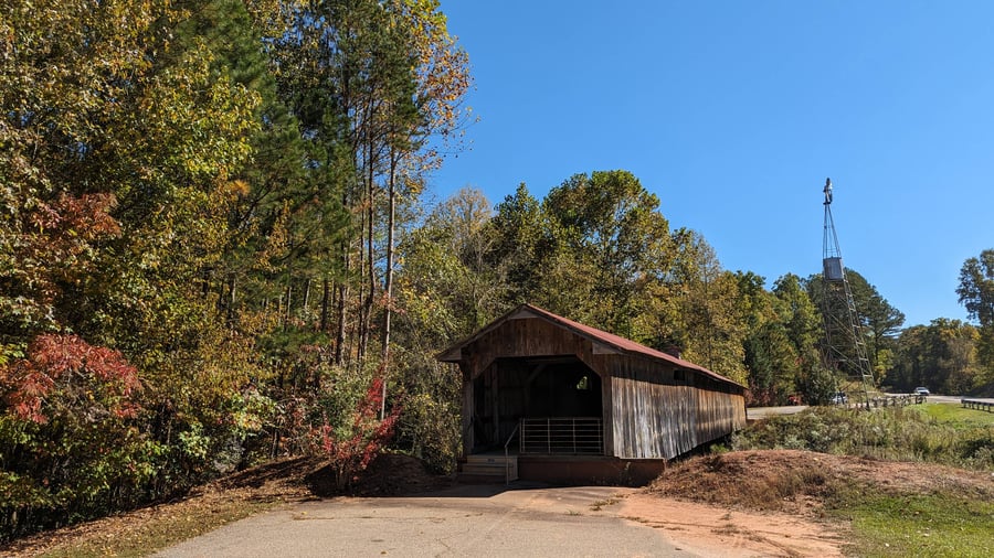 Ole Gillam Mill Park Covered Bridge NC