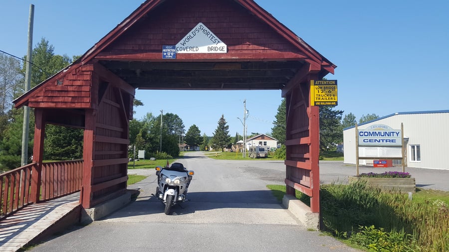 World's Shortest Covered Bridge ON