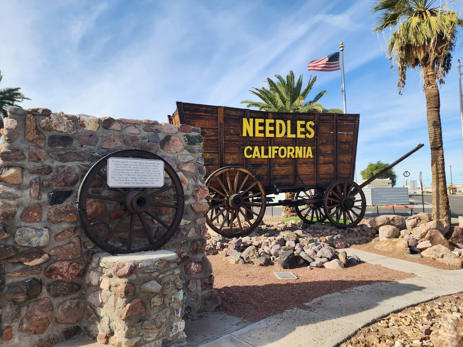 Needles Railroad Borax Wagon CA