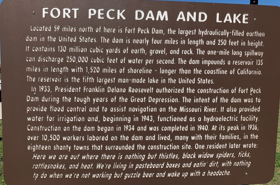 Fort Peck Spillway MT