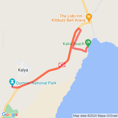 Kalia Beach to Qumran National Park