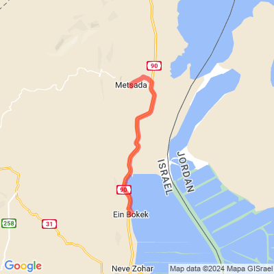 Masada tourist center to Ein Bokek