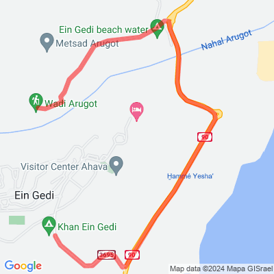 Wadi Arugot to Ein Gedi Camp Lodge