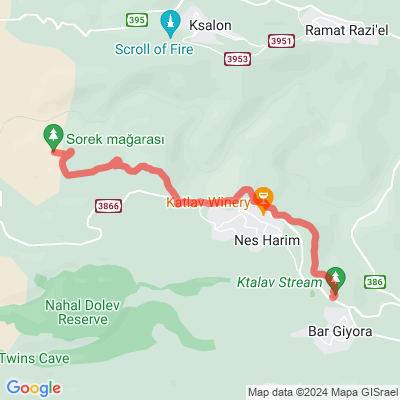מערת הנטיפים to Bar Bahar