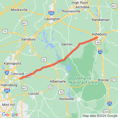 NC Uwharrie Scenic Road