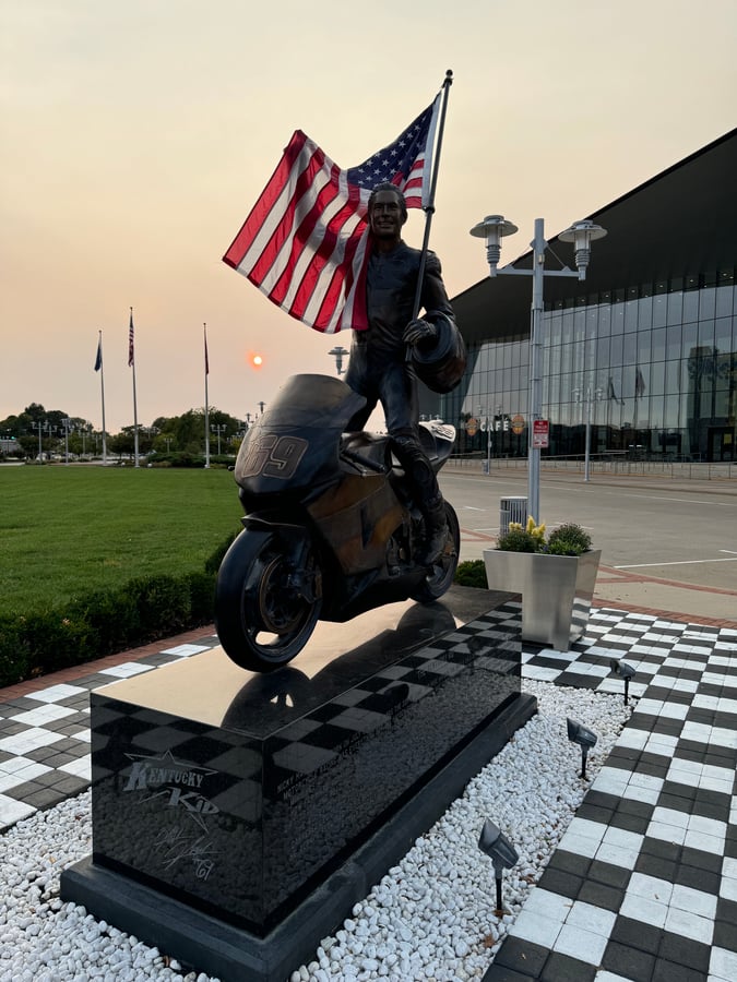 Nicky Hayden Memorial Statue KY