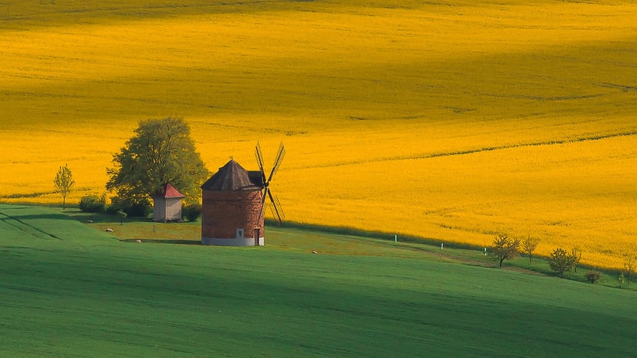 Chvalkovice - větrný mlýn