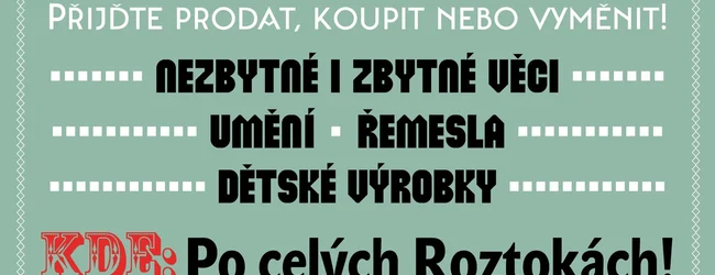 Bleší trh v Roztokách