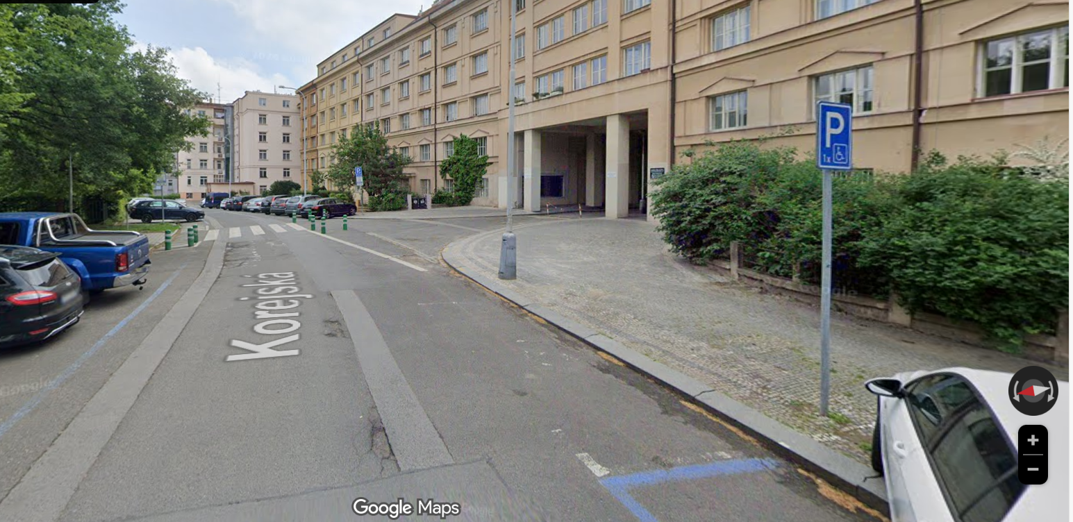 Parkoviště Korejská ul., Praha 6-Bubeneč