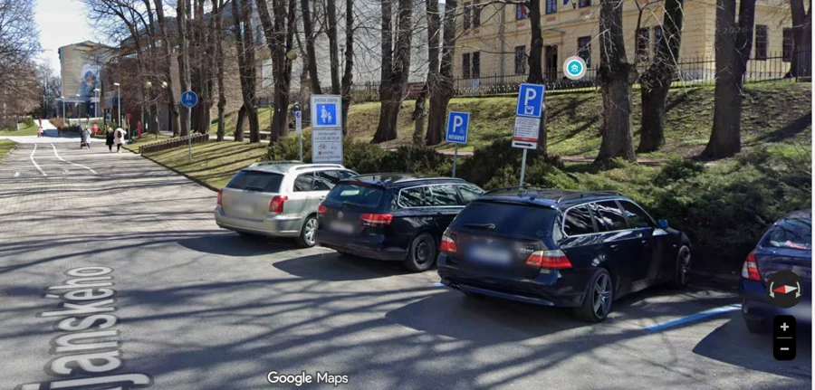 Parkoviště Murgašova ul., Poprad, Slovensko