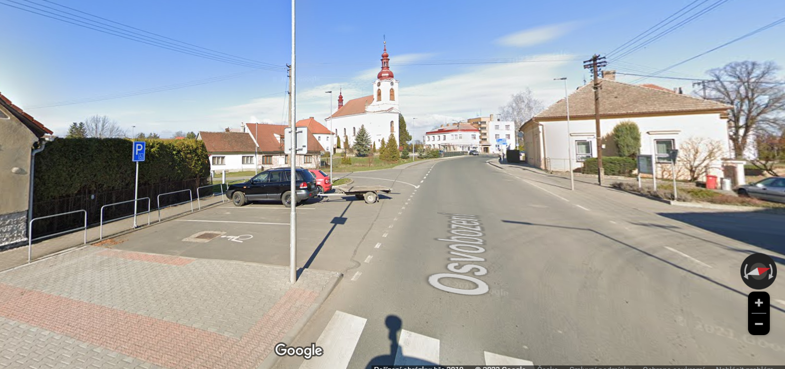 Parkoviště, ul. Osvobození, České Meziříčí