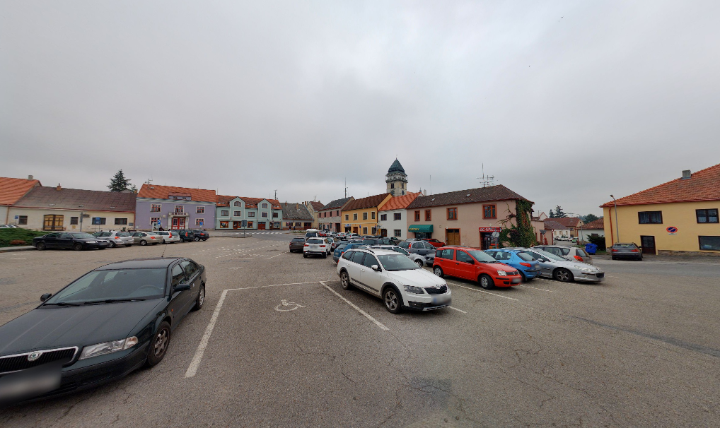 Parkoviště Havlíčkovo nám. Dačice 