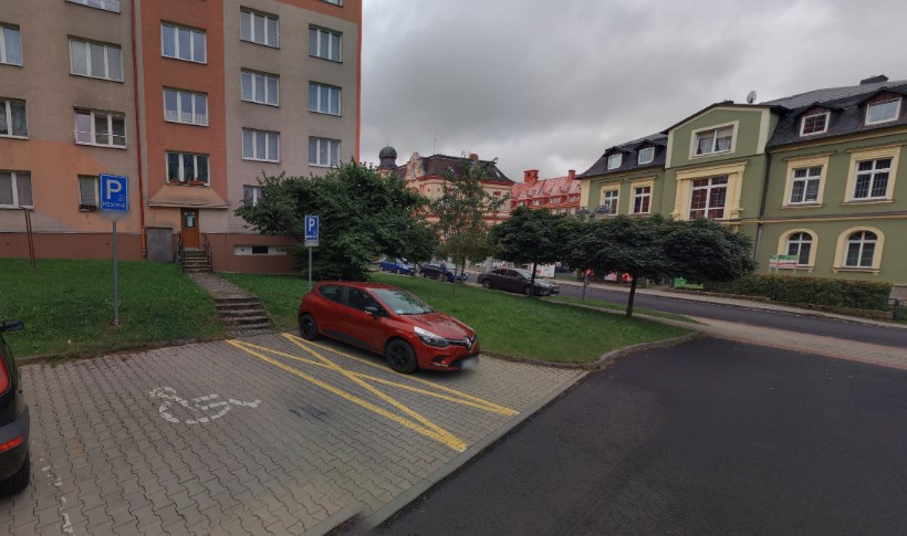 Parkoviště Moravská ul., Aš