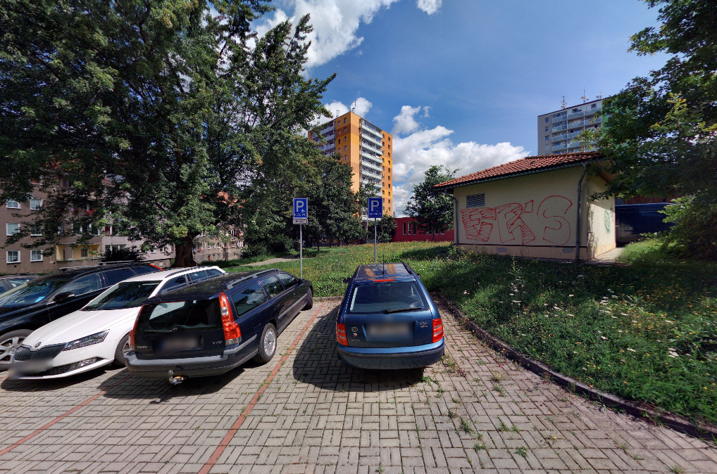Parkoviště Krátká ul., Cheb 
