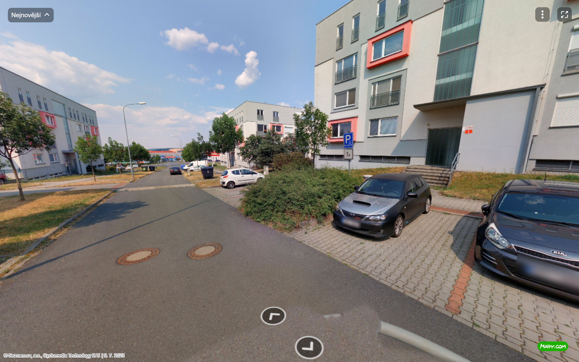 Parkoviště Vstupní ul., Plzeň 8
