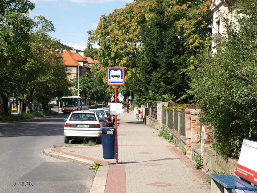Zastávka Na Spálence (z centra)