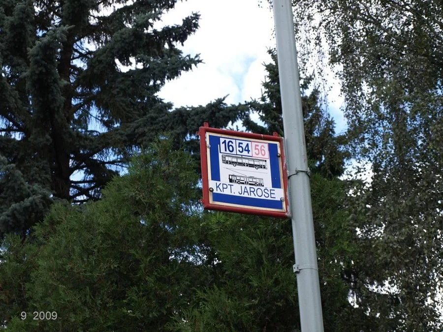zastávka Kpt. Jaroše (z centra)