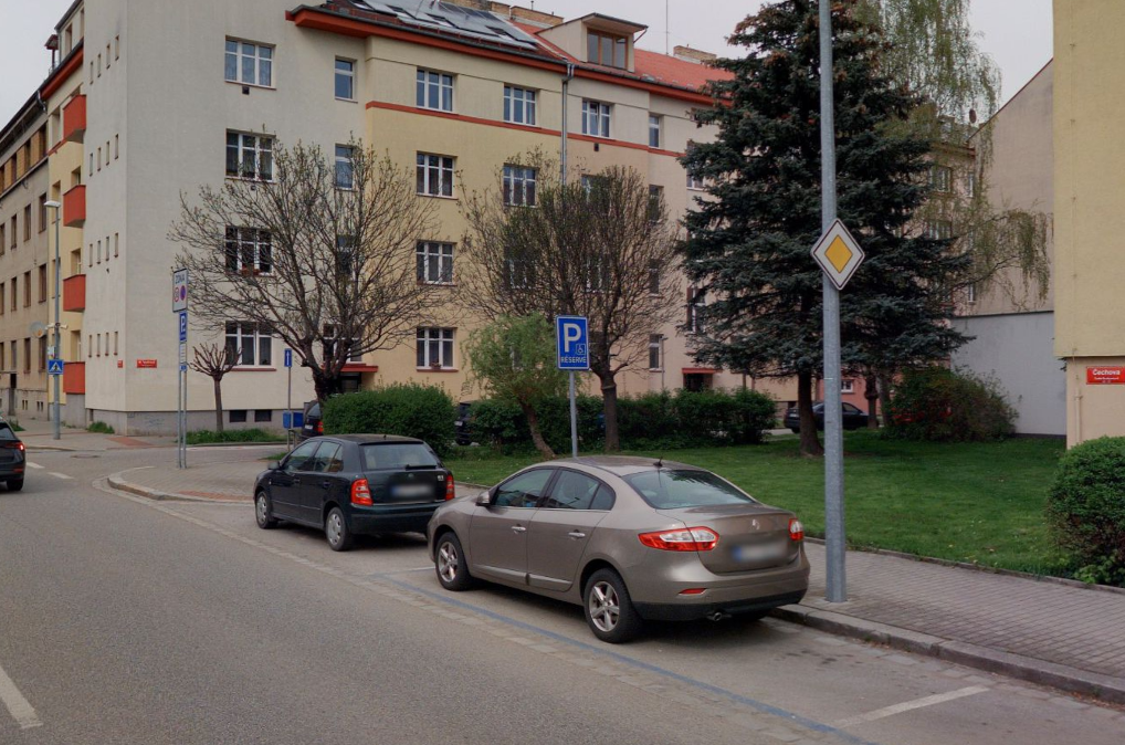 Parkoviště Čechova ul., České Budějovice 