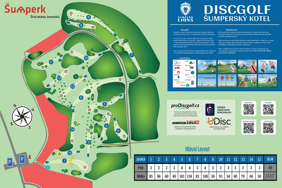 Discgolfové hřiště Šumperk