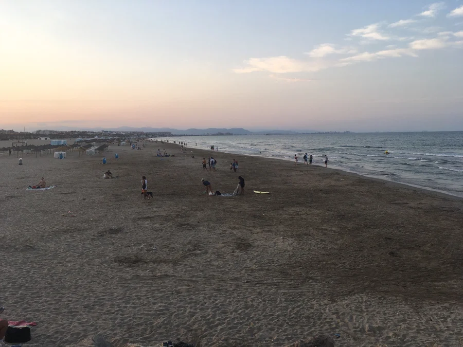 Valencia city beach