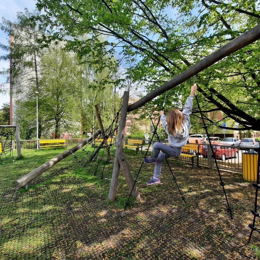Playground with an Outdoor Gym