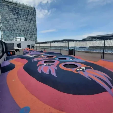 Arkády Pankrác Rooftop Trampolines