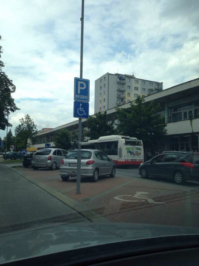 Vozičkárske parkovacie miesto